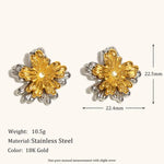Load image into Gallery viewer, Aurelia Bloom Two-Tone Studs
