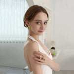 Load image into Gallery viewer, Aurora Shell Pearl Tassel Earrings