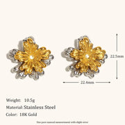 Aurelia Bloom Two-Tone Studs