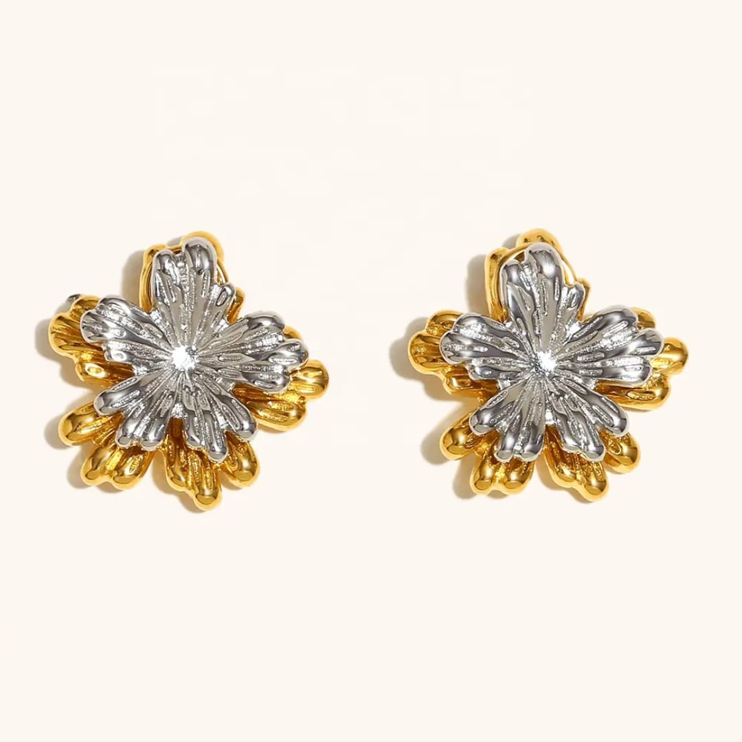 Aurelia Bloom Two-Tone Studs